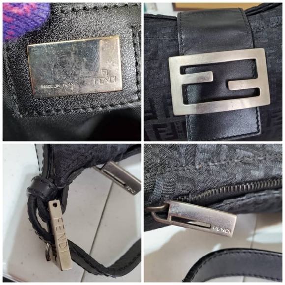 FENDI Zucchino Hobo Shoulder Bag - Picture 10 of 12